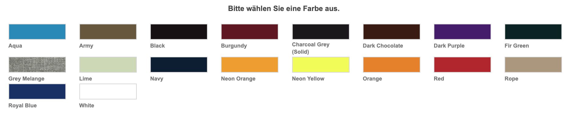 Farbauswahl Fleecejacke North